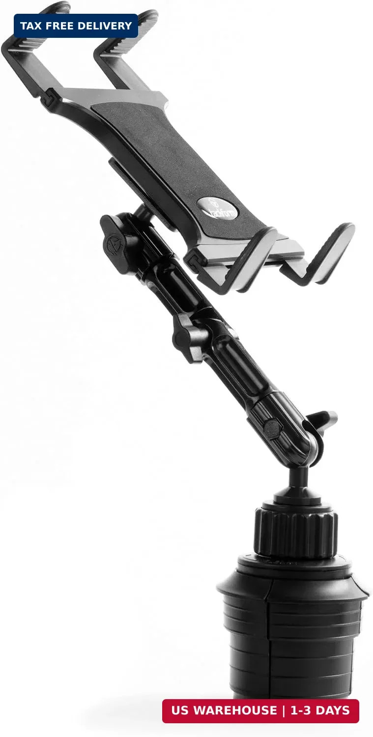 Tablet Cup Holder Mount for Car or Truck [Enduro Series ] Heavy Duty ELD Mount -