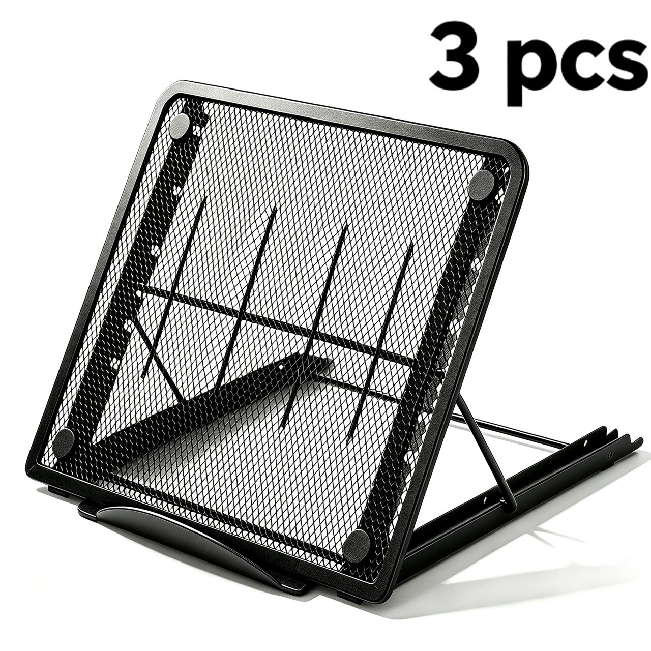 Foldable Laptop Riser Stand Lightweight Portable 6Angles Cooling Tray for Office