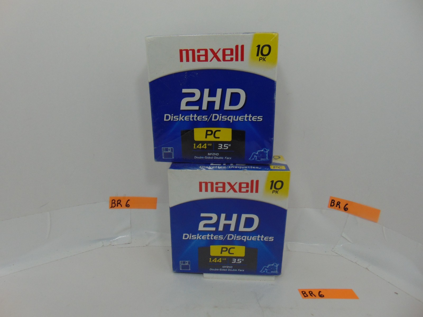 X2 Maxwell Floppy Disk MF 2HD High Density 3 1/2" -10 Disks Double Sided New