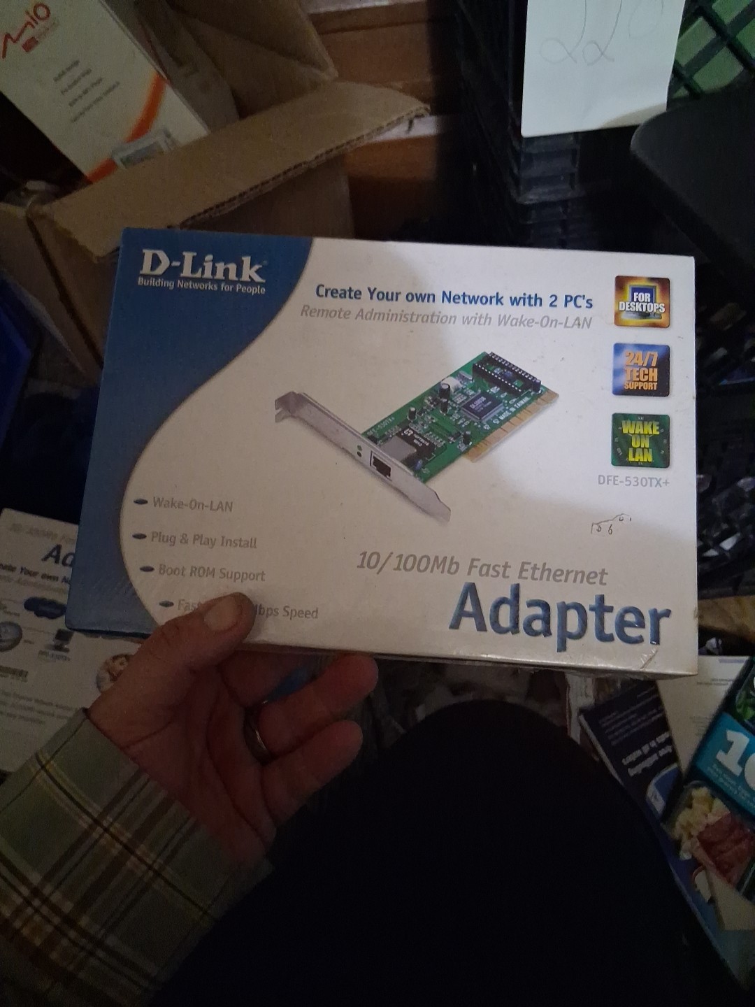 D-Link DFE-530TX+ 10/100 Fast Ethernet Desktop Internal Adapter Vintage