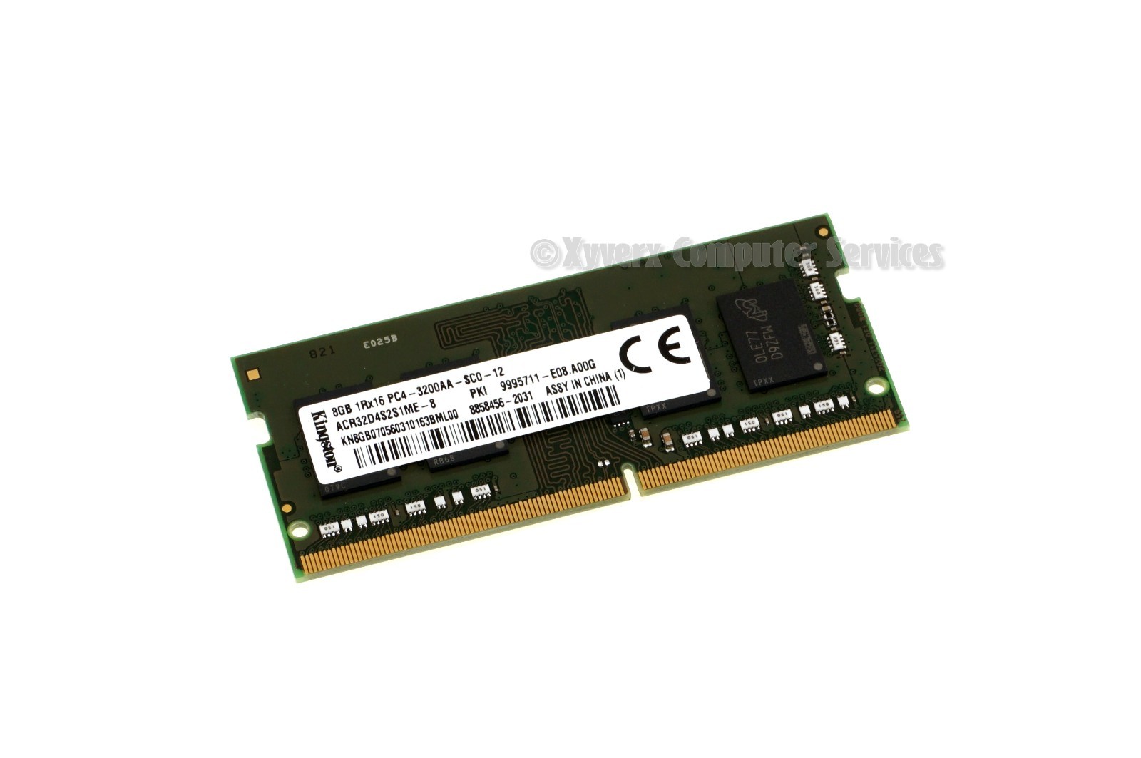 ACR32D4S2S1ME-8 OEM KINGSTON LAPTOP MEMORY 8GB 1RX16 PC4-3200AA-SC0-12 (CA612)