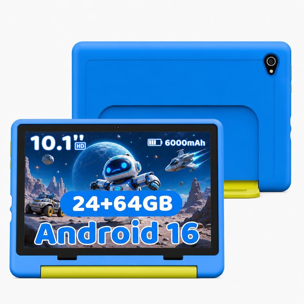 2026 New Kids Tablet 10" Android 16 Touch 24GB+64GB 1TB(TF) With Google Play