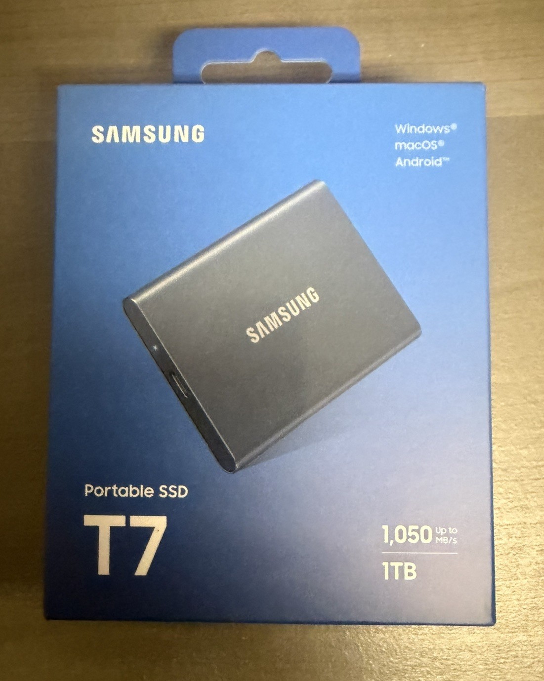 Samsung T7 1TB Portable External SSD USB-C Gray MU-PC1T0TAM New Sealed