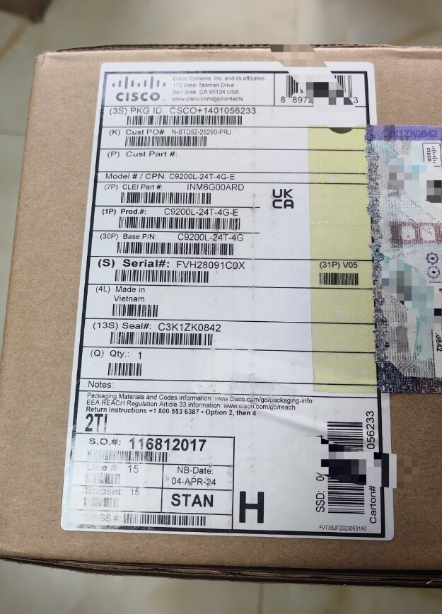 Cisco C9200L Catalyst 24-Port Switch Network Essentials C9200L-24T-4G-E