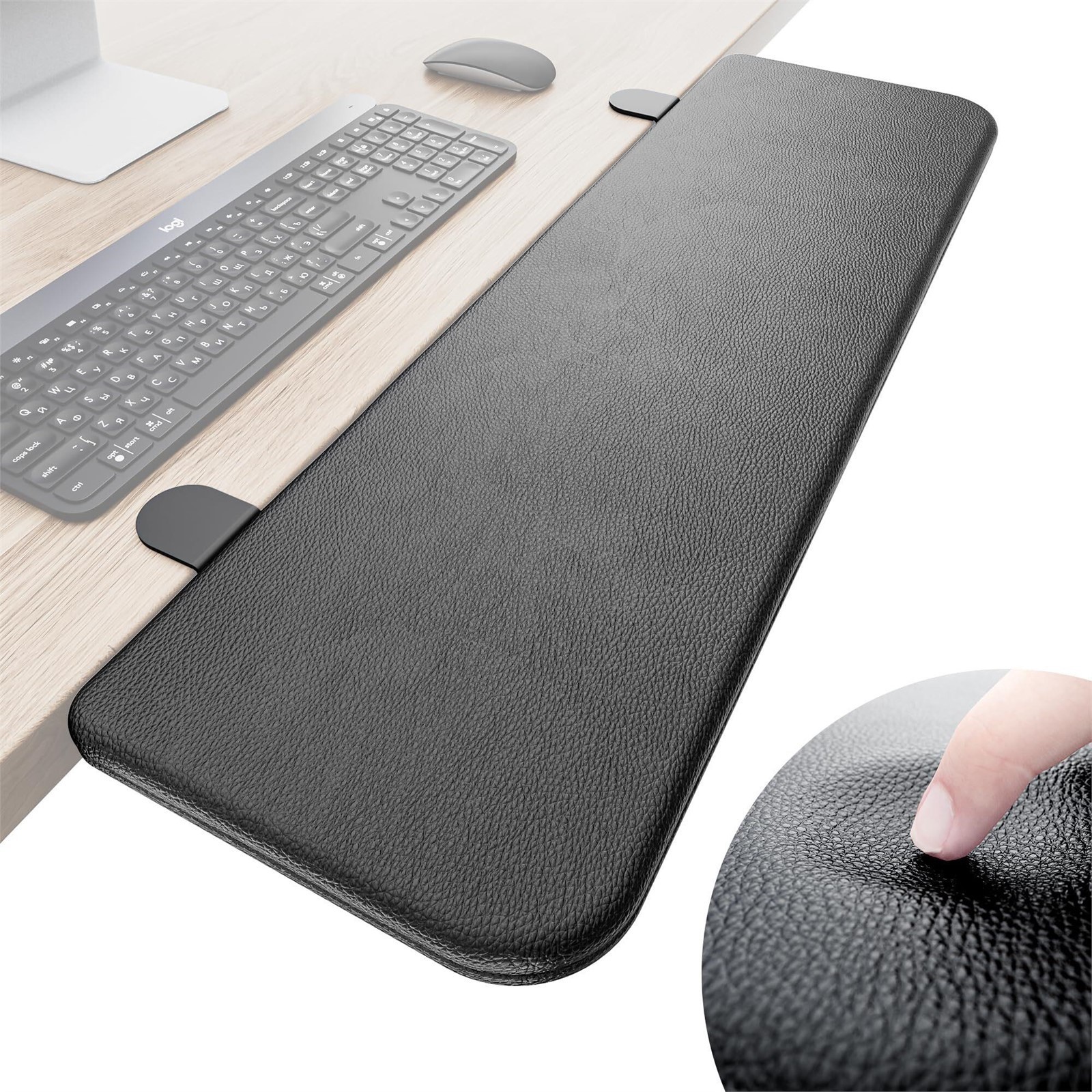 Arm Rest for Desk, Ergonomics Wrist Rest, Desk Extender, Soft Sponge Built-In