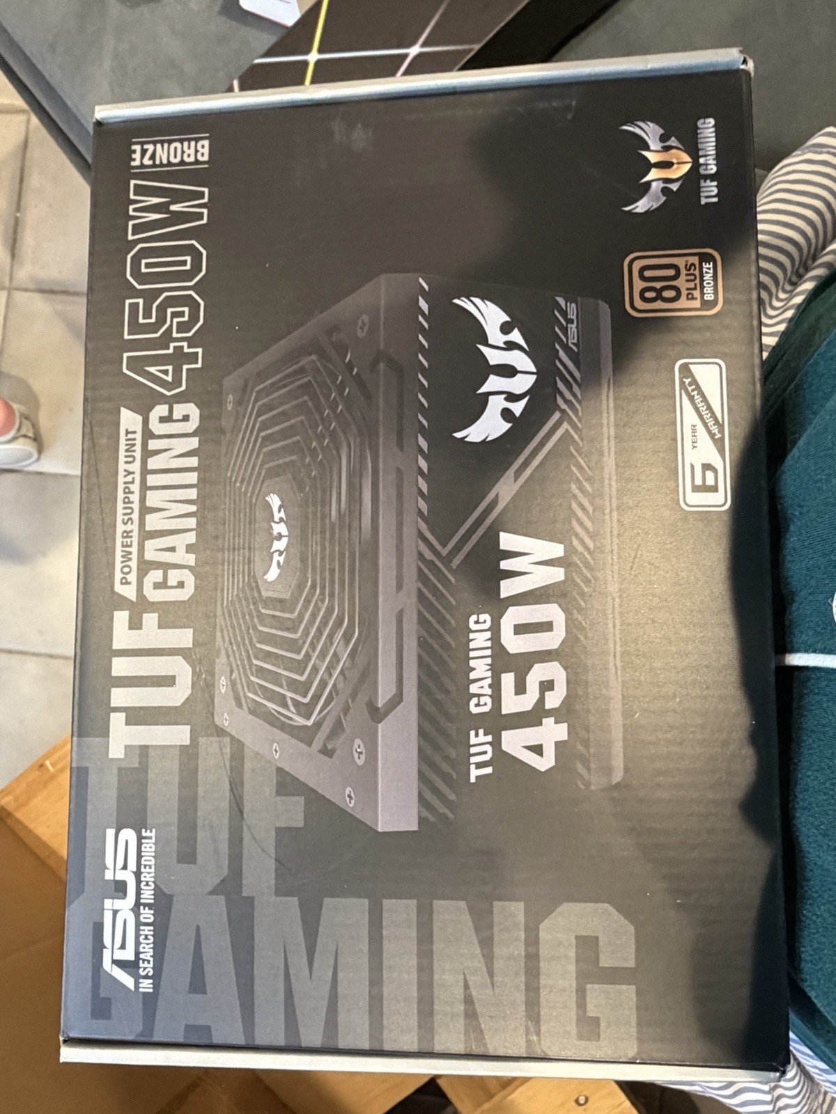 ASUS TUF GAMING ATX Power Supply 80 Plus Bronze Black 450W Maximum Power