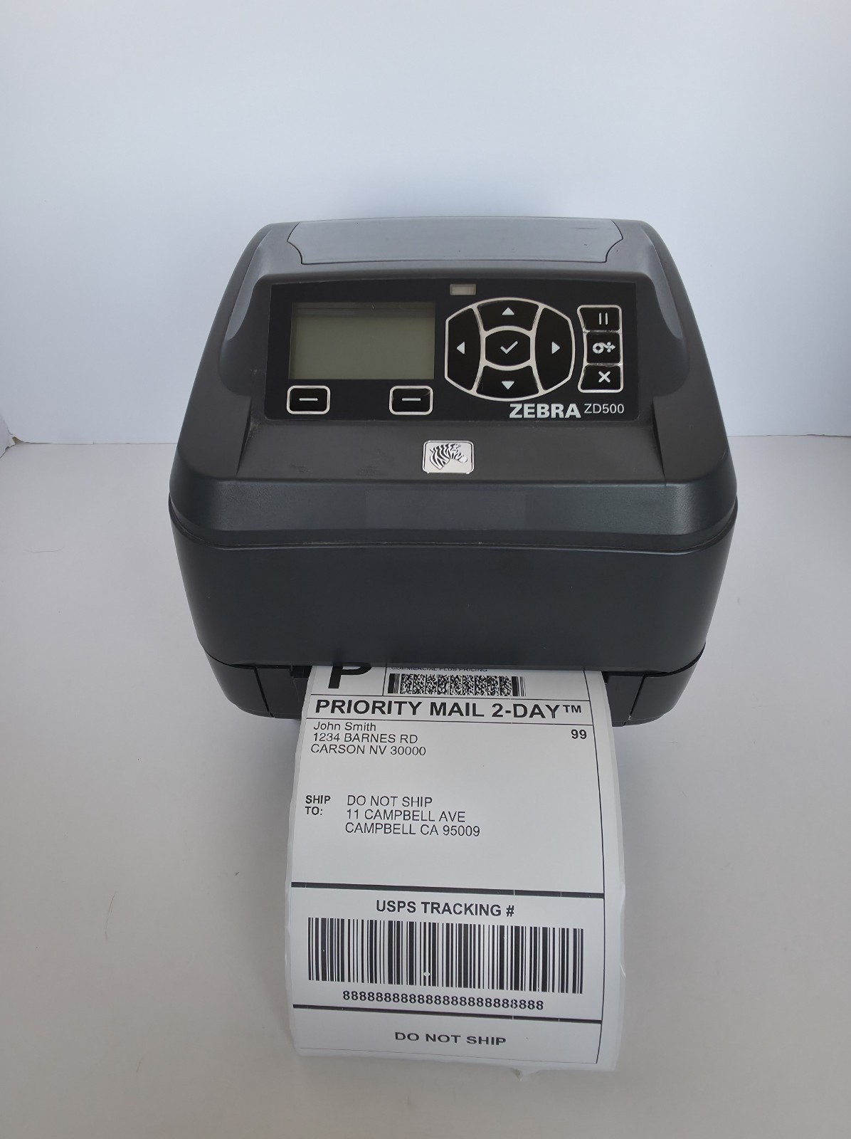 Zebra ZD500 Thermal Transfer Barcode Label Printer -  No Power Adapter