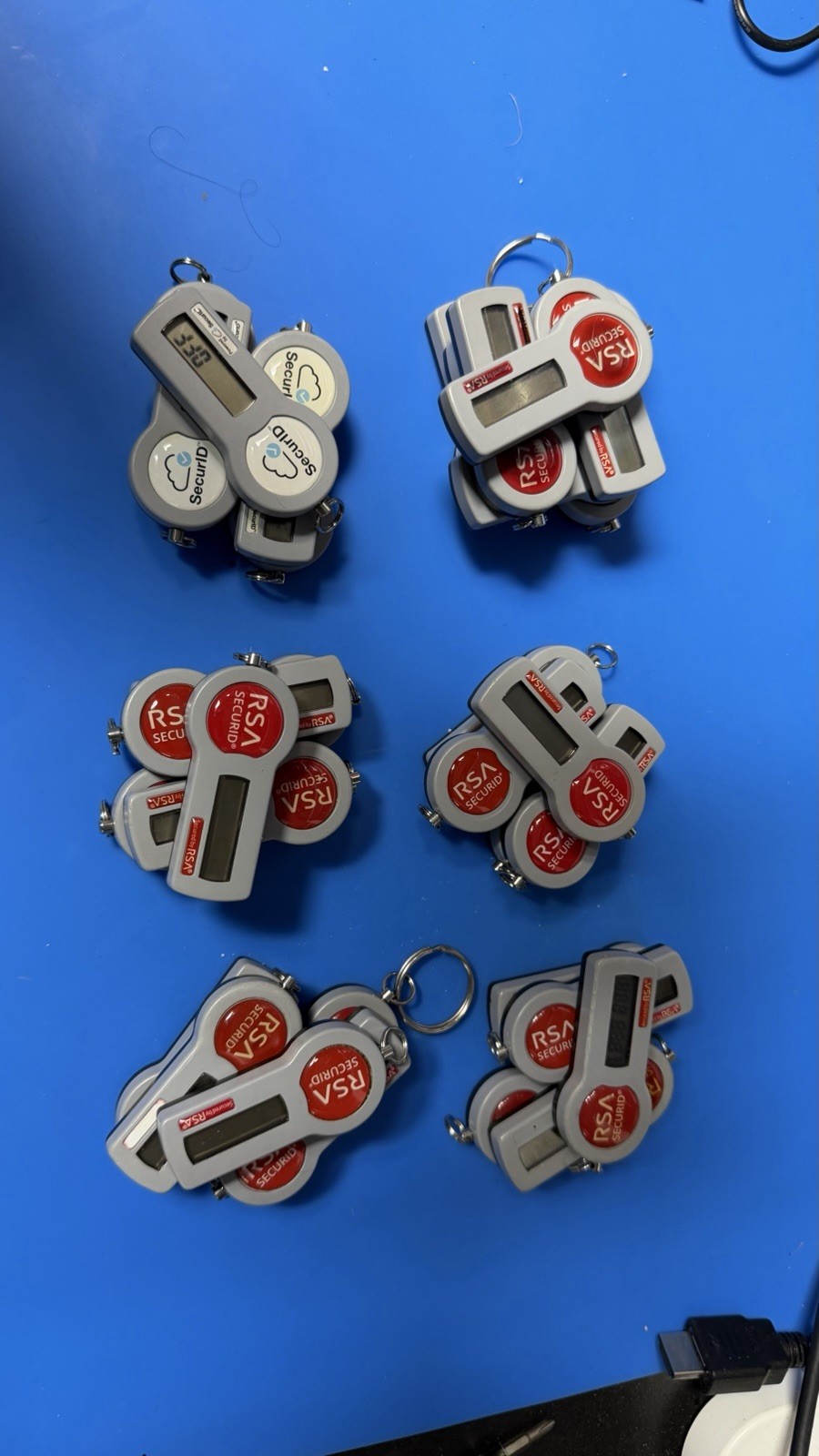 LOT 8x RSA SecurID Security Token KeyFob Expired 2024/,2026