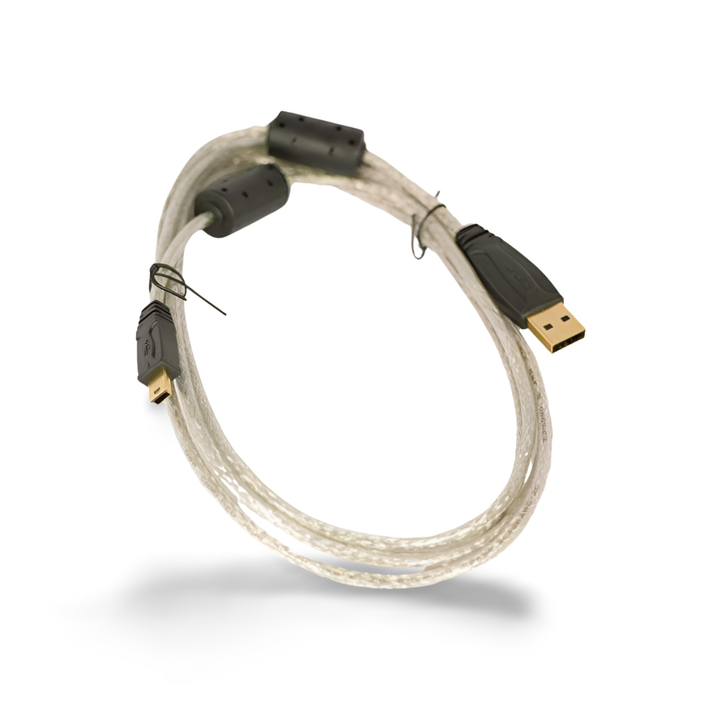 6ft USB 2.0 Charge and Sync Cable Mini B 5 Wire (D1FS) - Silver