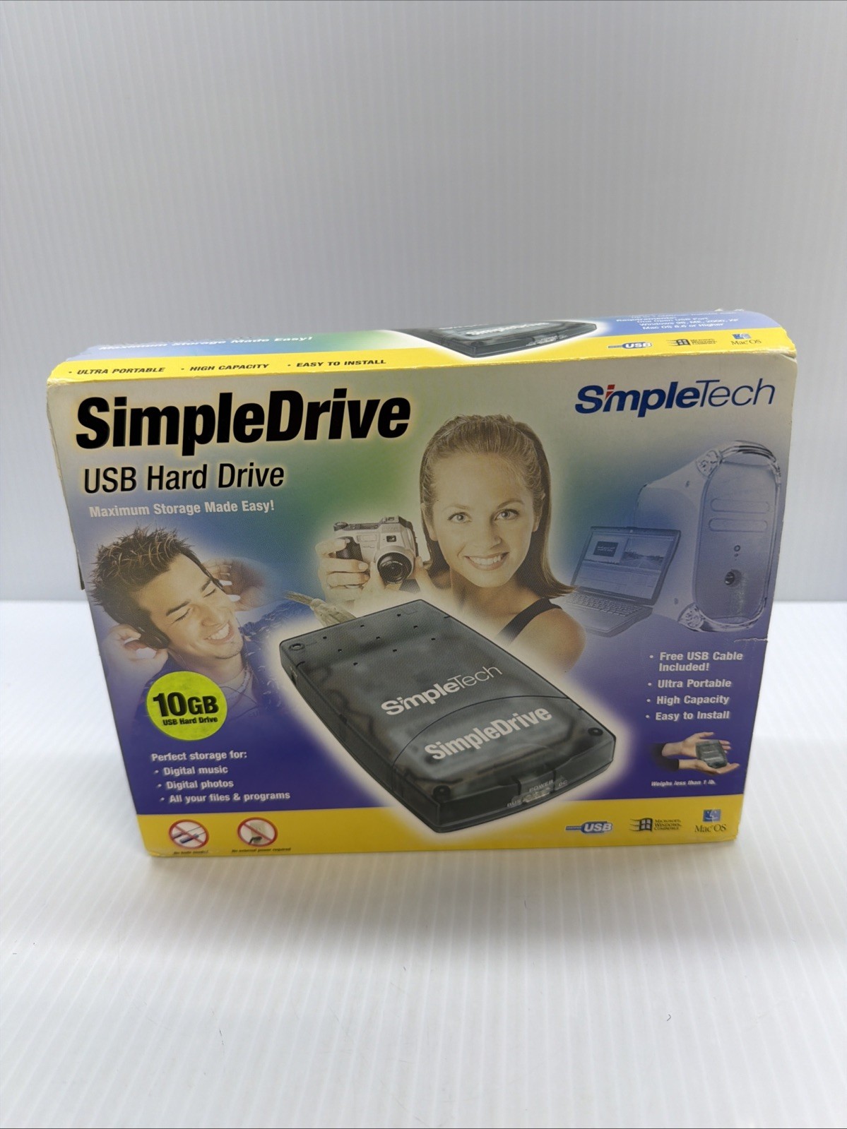 SIMPLETECH SimpleDrive | External USB Hard Drive \ 10GB DrivePak | CIRC-USBHD/10