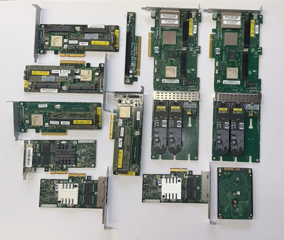 Computer parts Lot of 11 pcs. Untested, Parts, Repair, or Scrap Only.