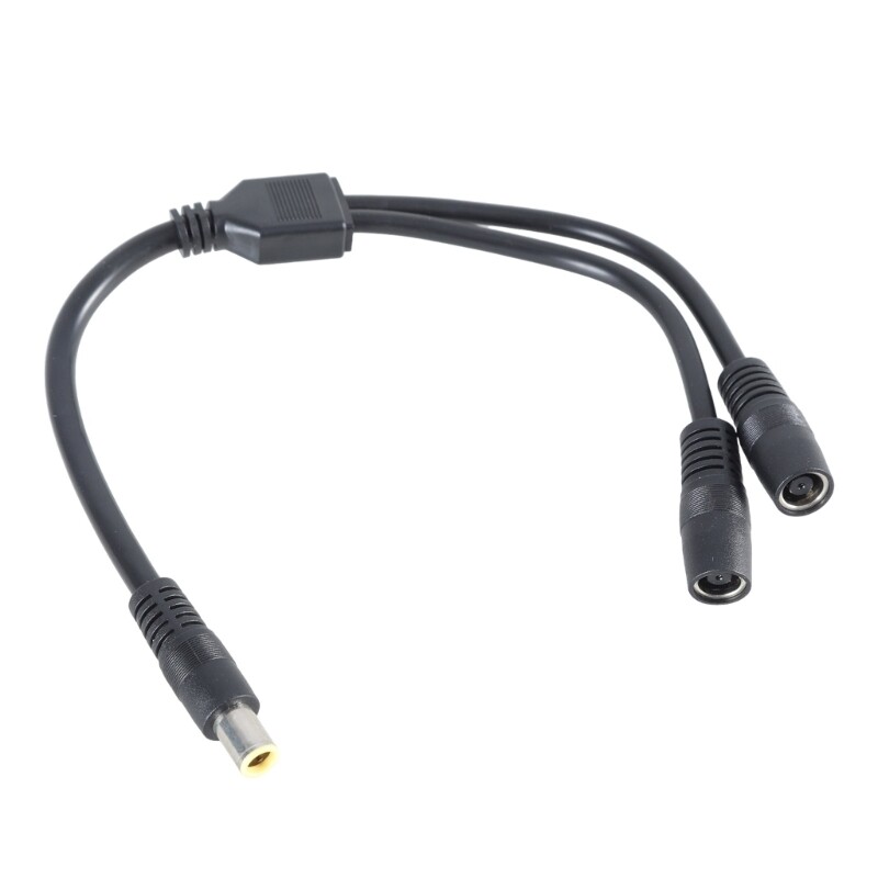 DC7909 Y Splitter Adapter Cable 7.9x5.5mm Power Supply Wire 1 Male to 2 Female