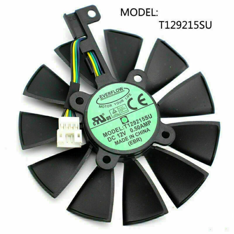 T129215SU/SM 12V Graphics Card Cooler Fans for ASUS Strix GTX 1060 1070 1080 ZHT