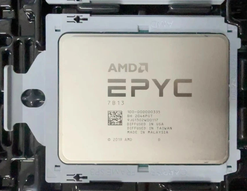 AMD EPYC Milan 7B13 2.2GHz 64 Core 128 Threads 256MB SP3 Server CPU Processor