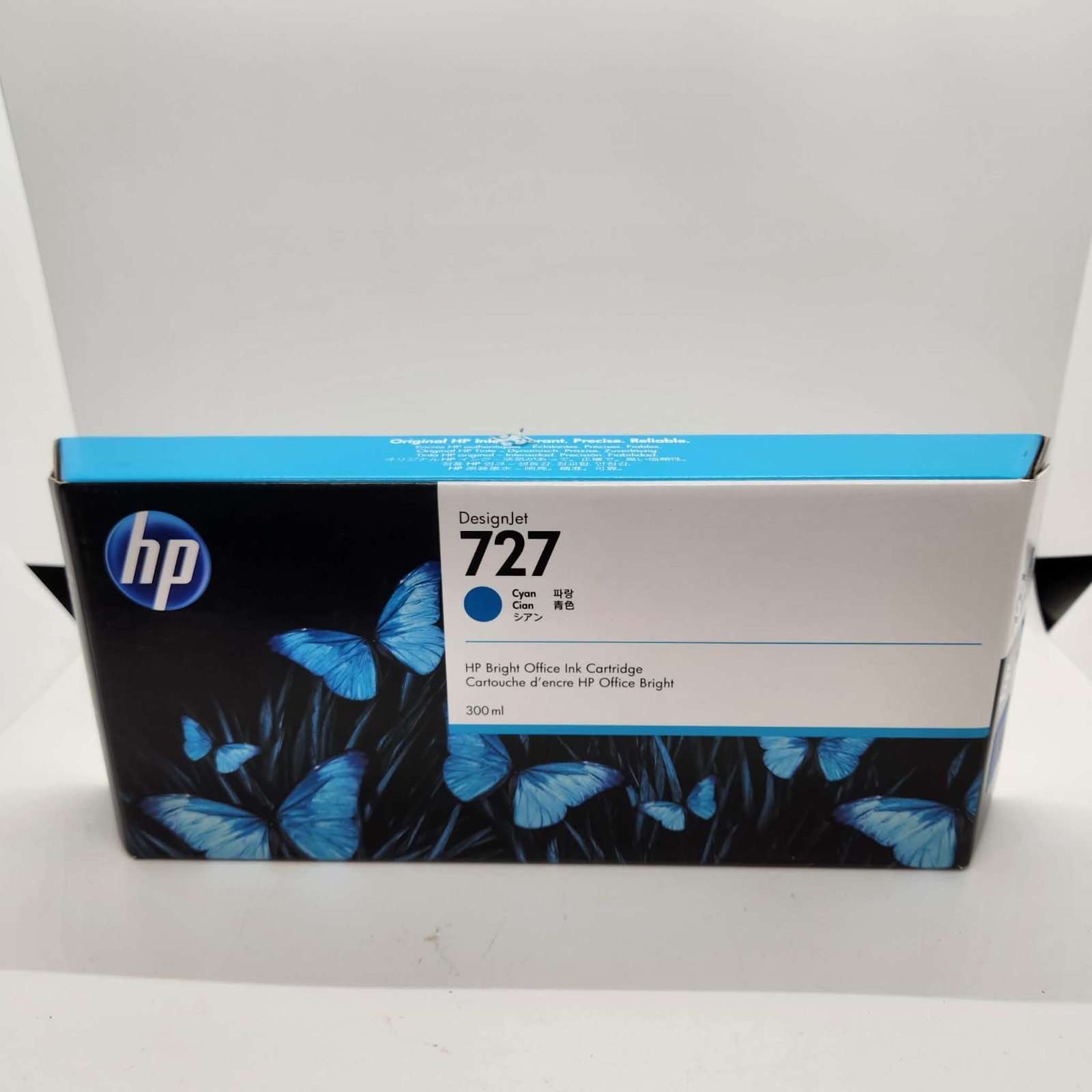 HP 727 F9J76A Cyan 300ml Ink Cartridge T920 Genuine New Sealed Box EXP 2025