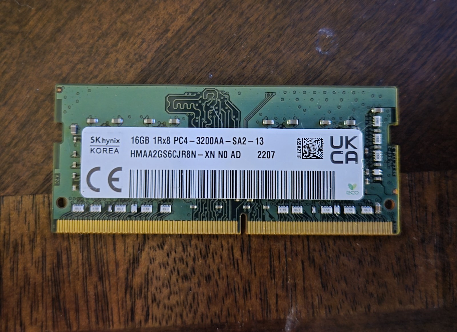 SK Hynix 16GB DDR4 SODIMM RAM/Memory 1Rx8 PC4-3200AA for laptop use