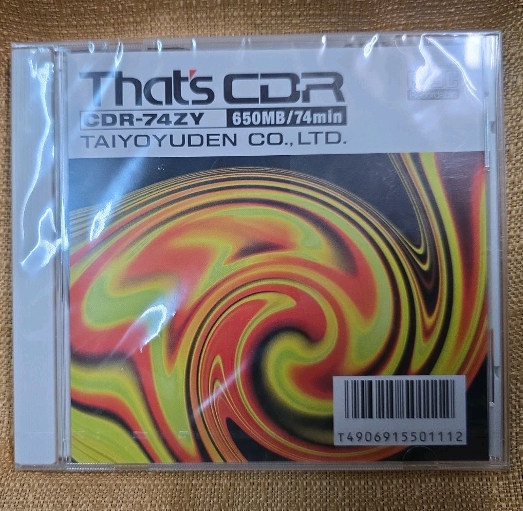 Taiyo Yuden That’s CD-R Professional High Quality Blank Media Disc New 