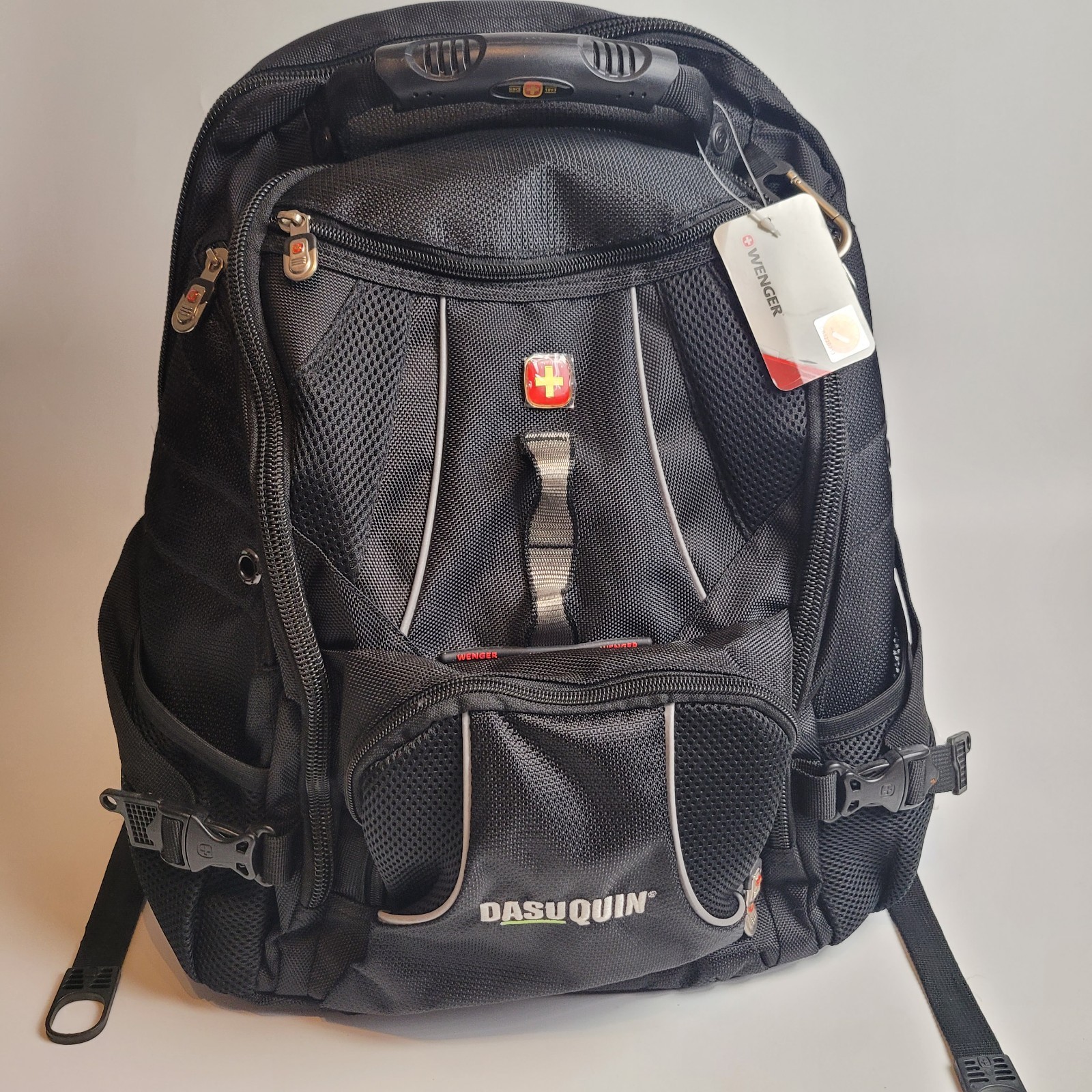SWISSGEAR 1900 SCAN SMART BACKPACK NWT Fits up to 17" Laptop Black SA9360