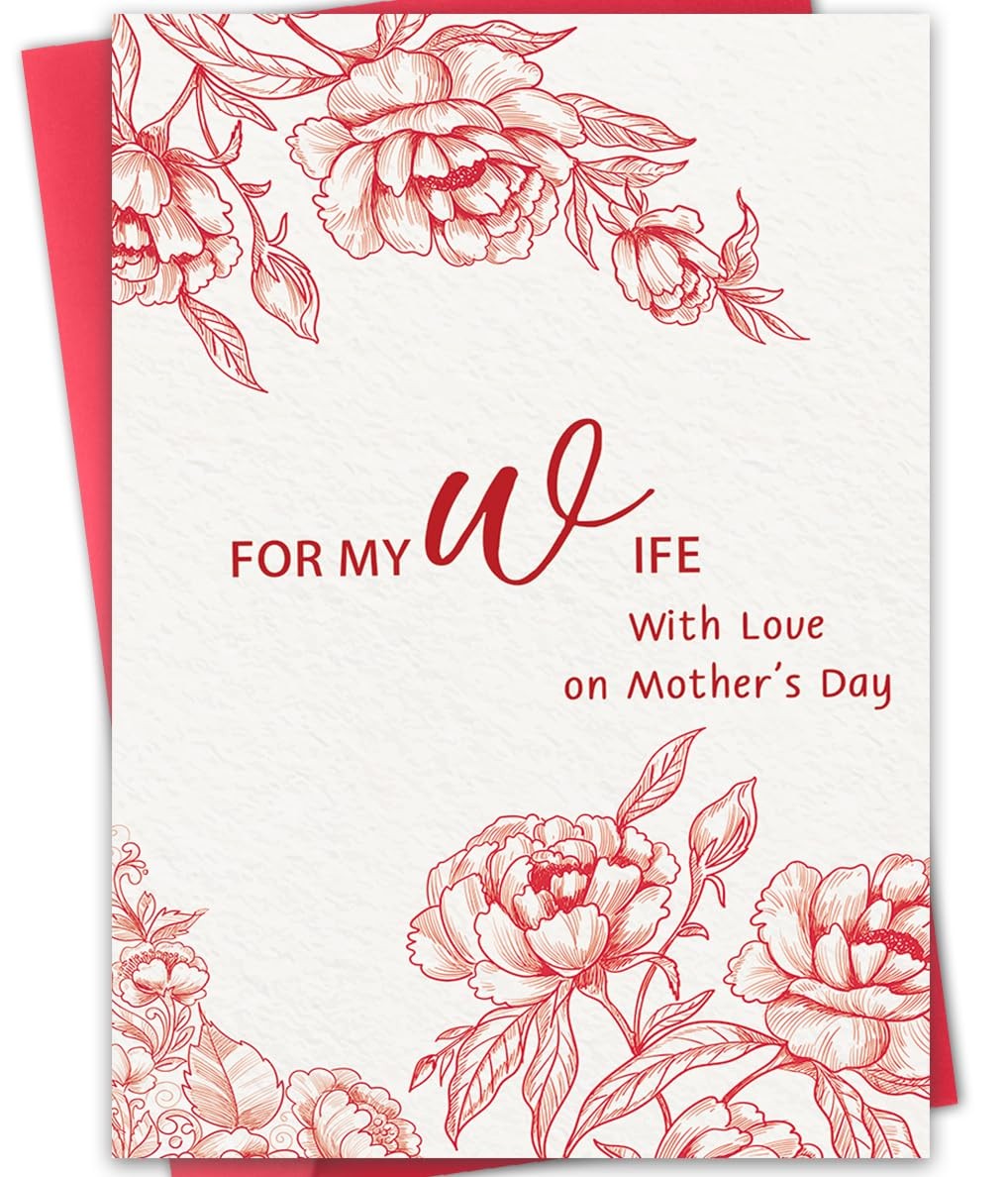 Mother s Day Card Wife Gift Idea from Husband Hongshan Mothers