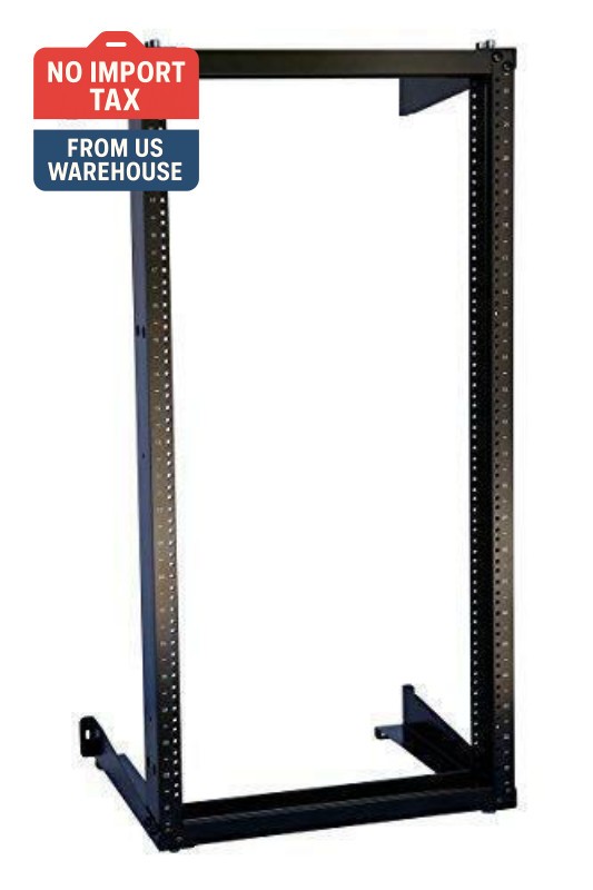 12U Wall Mount Open Frame 19'' Server Equipment Rack Threaded 15 inch depth Blac