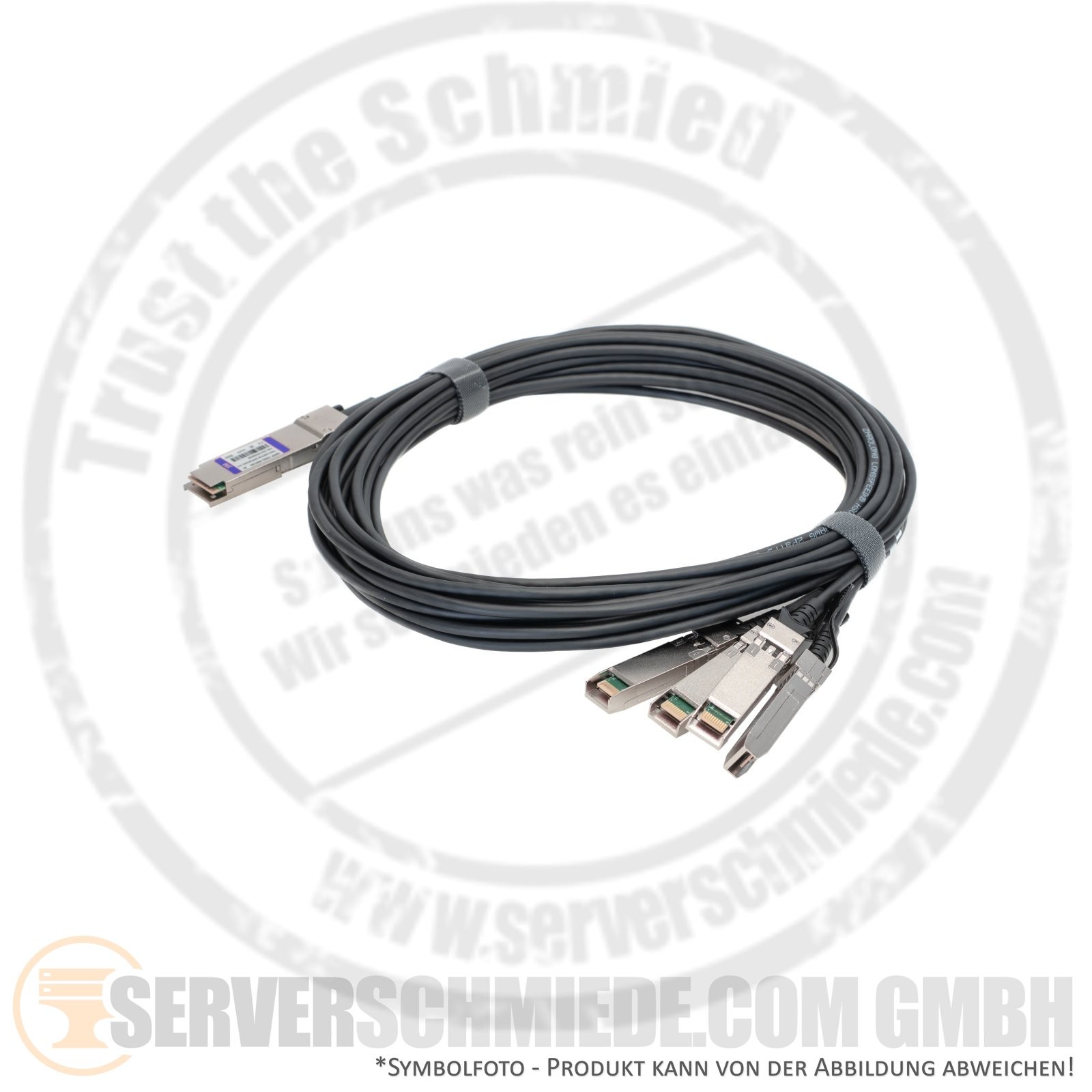 Generic 3m cable DAC copper 100Gb QSFP28 to 4x 25Gb SFP28 breakout cable 3rd par
