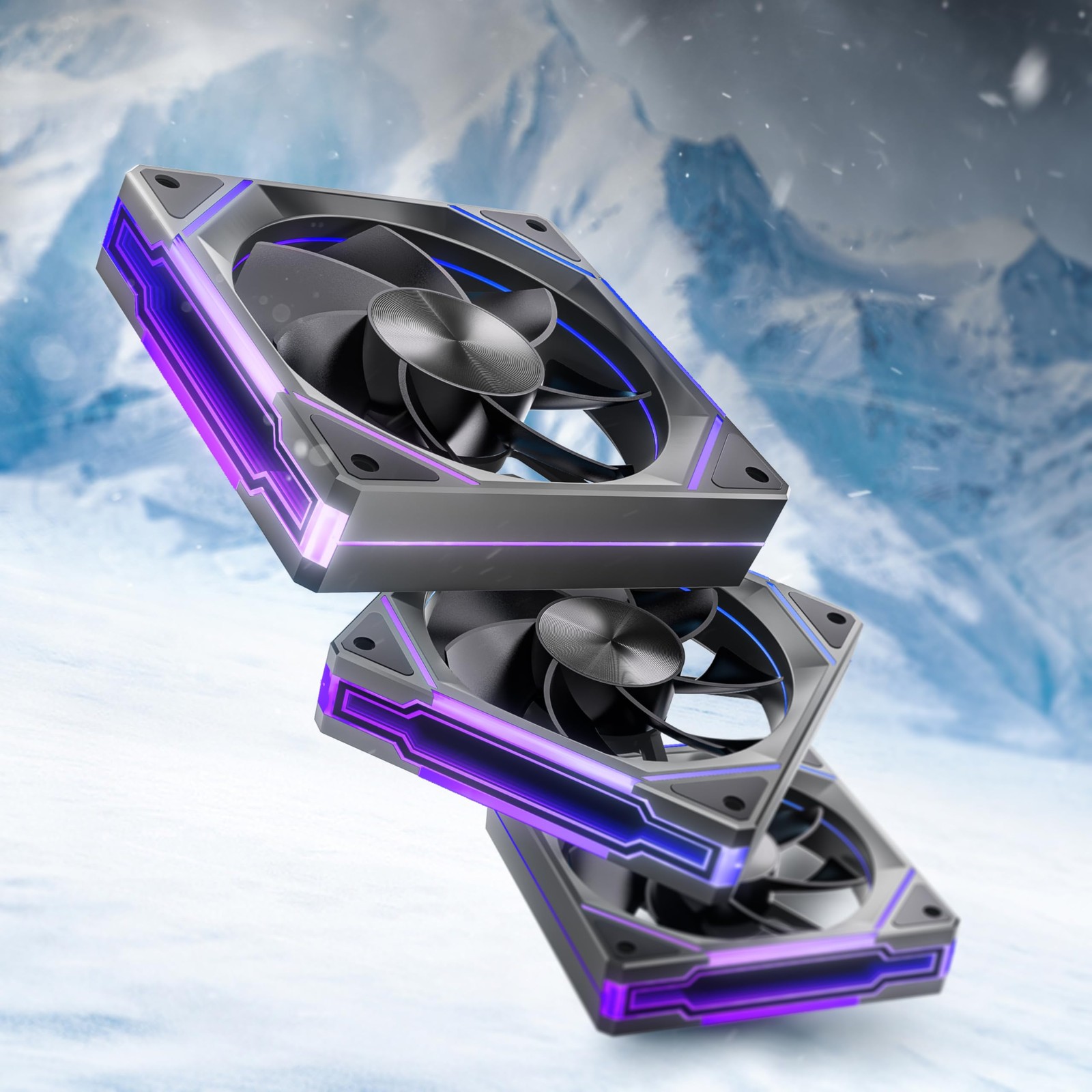 AMICIPro 120mm ARGB PC Fans,Ultra-Quiet Operation 30dB, 1800 RPM HDB Bearing...