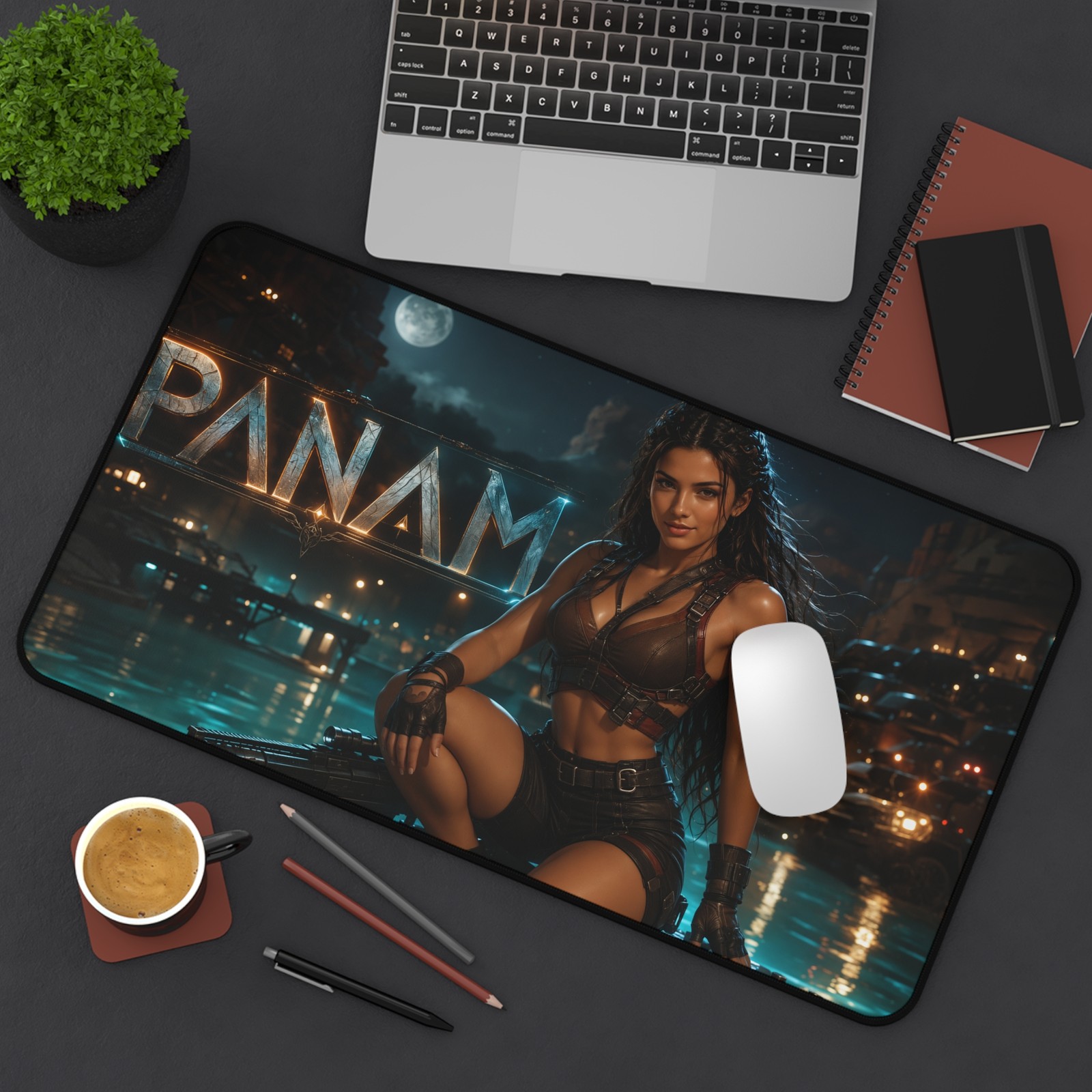 Panam Palmer Mouse Pad, XXL Gaming Desk Mat, PC Keyboard Pad, Gamer Gift