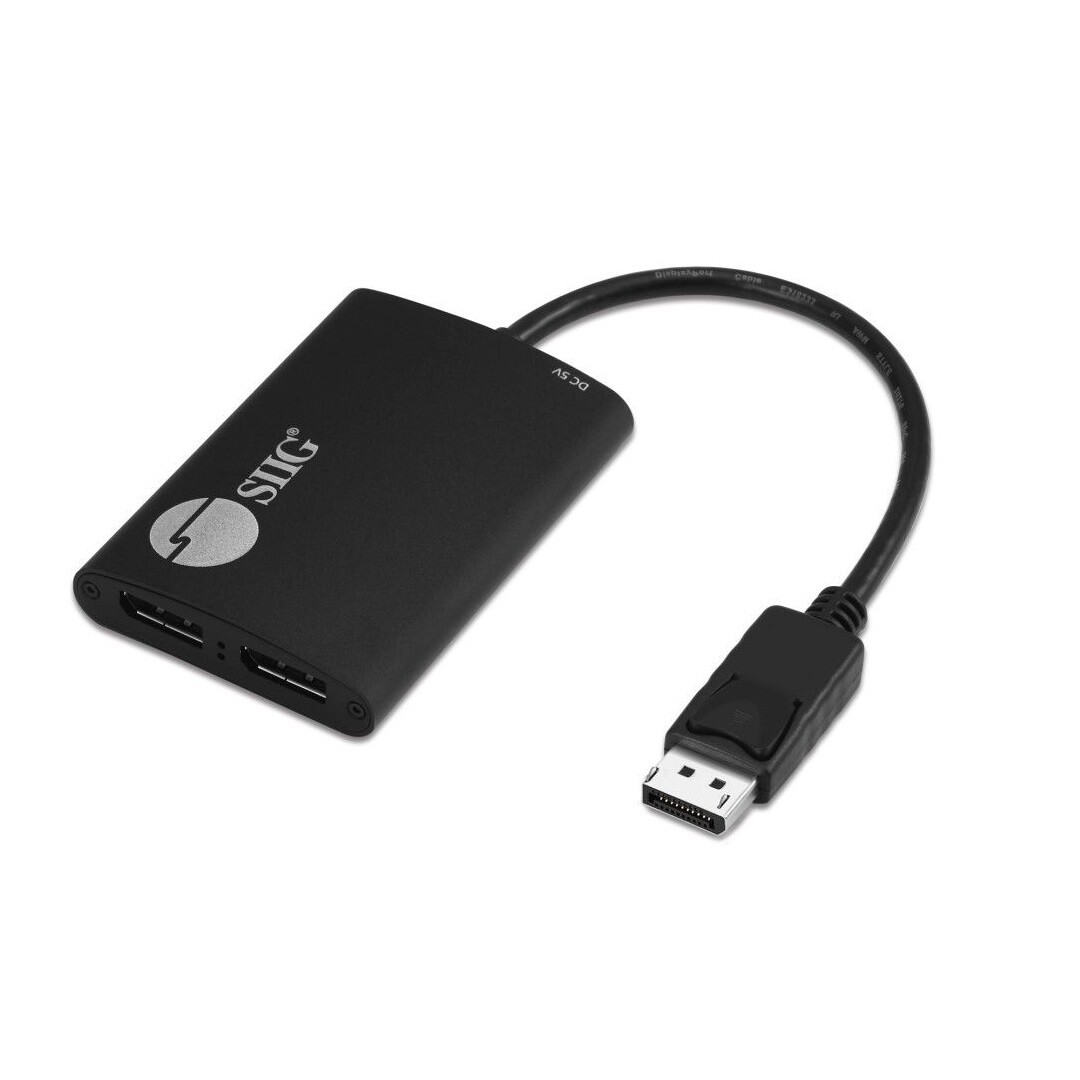 SIIG 1x2 DisplayPort [DP] 1.2 to 4KDisplayPort Multi-Monitor Splitter & Adapter