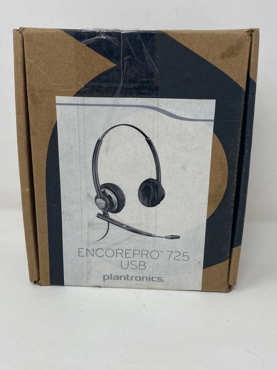 Plantronics EncorePro 725 USB Headset Double Earpiece Boom Mic Black