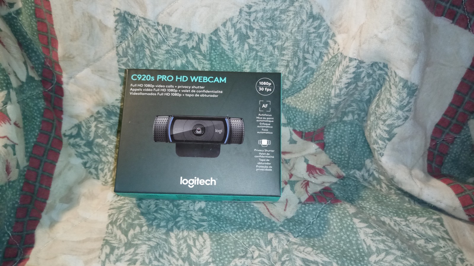New Sealed Retail Logitech C920s Pro HD 1080P Webcam With Duel Stereo Microphone