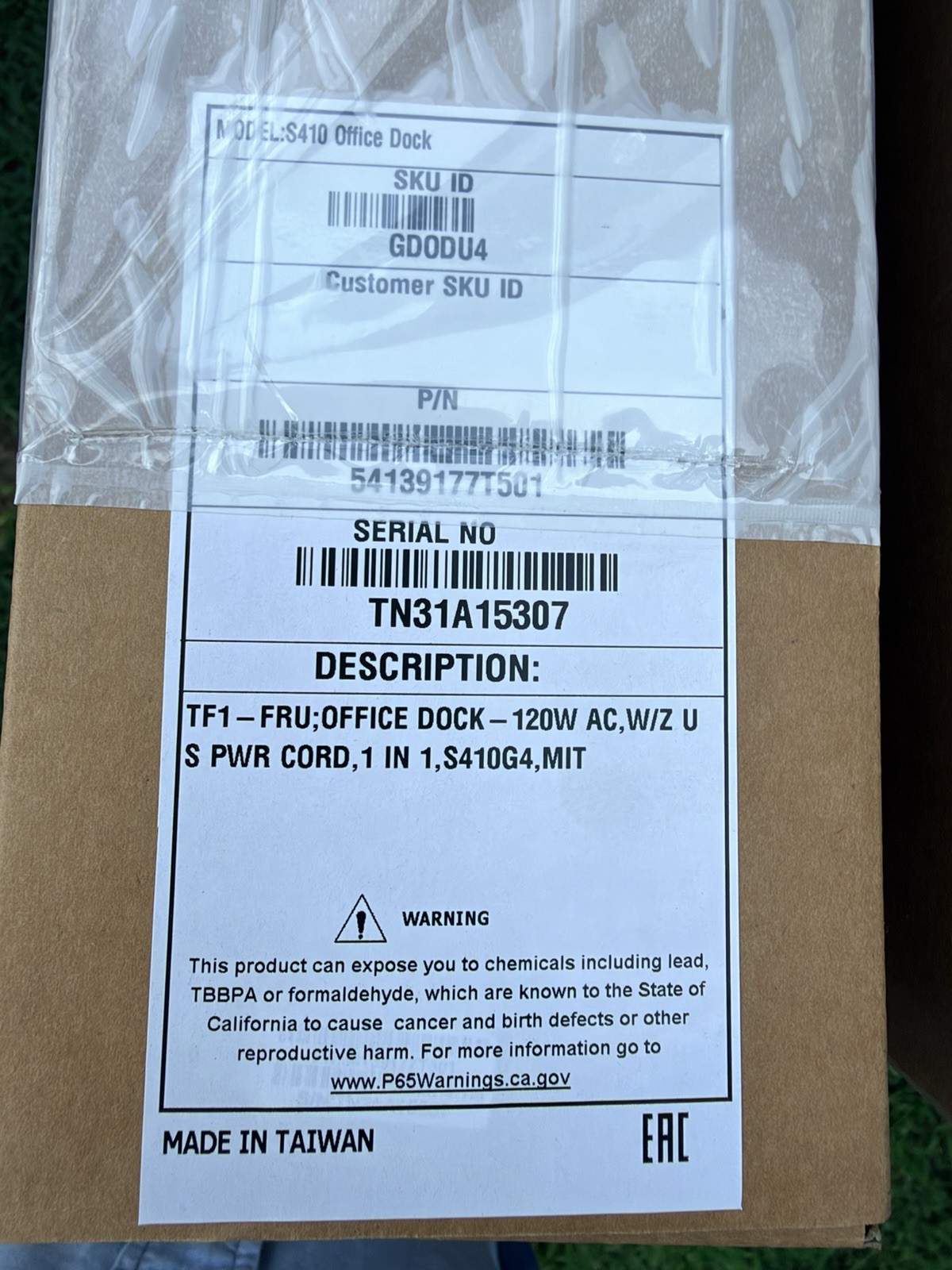 New OEM Getac S410 Office Docking Station GD0DU4 Port Replicator HDMI VGA Serial