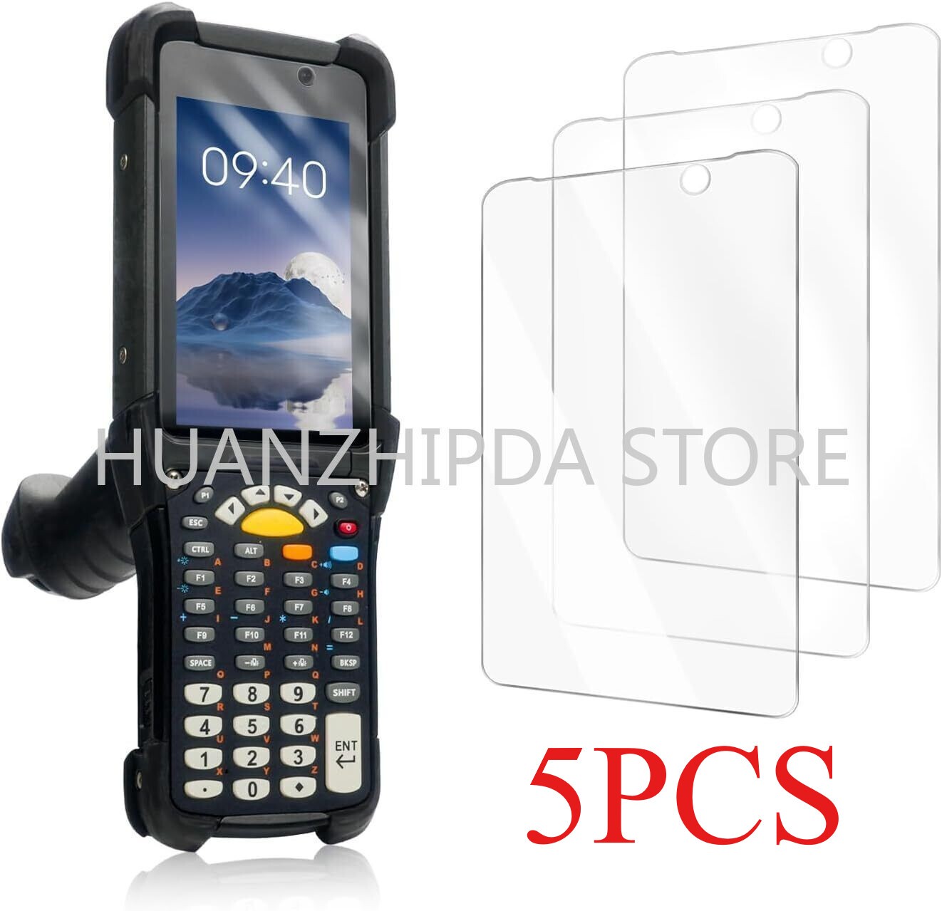 5PCS Tempered GLASS Screen Protector for Zebra MC9300 Replaces MISC-MC93-SCRN-01
