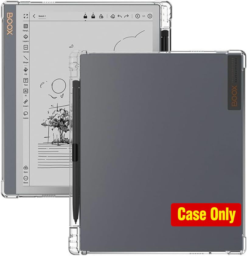 Case for Onyx Boox Note X3 10.3", Ultra Slim TPU Soft Shell Transparent Cover