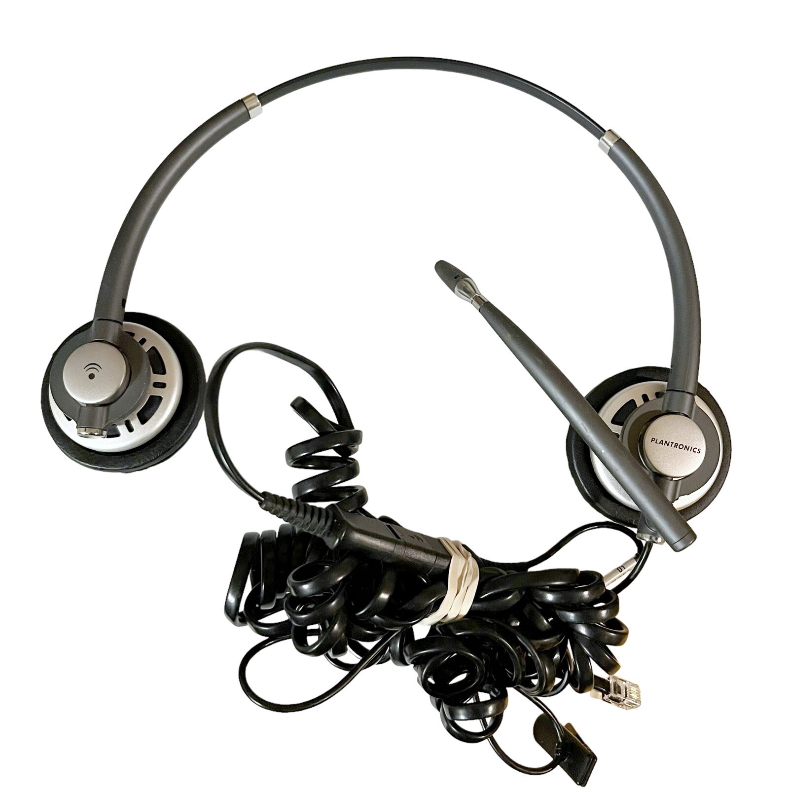 Plantronics EncorePro HW720 Black Dual-Ear Wired Headset Black Office Work