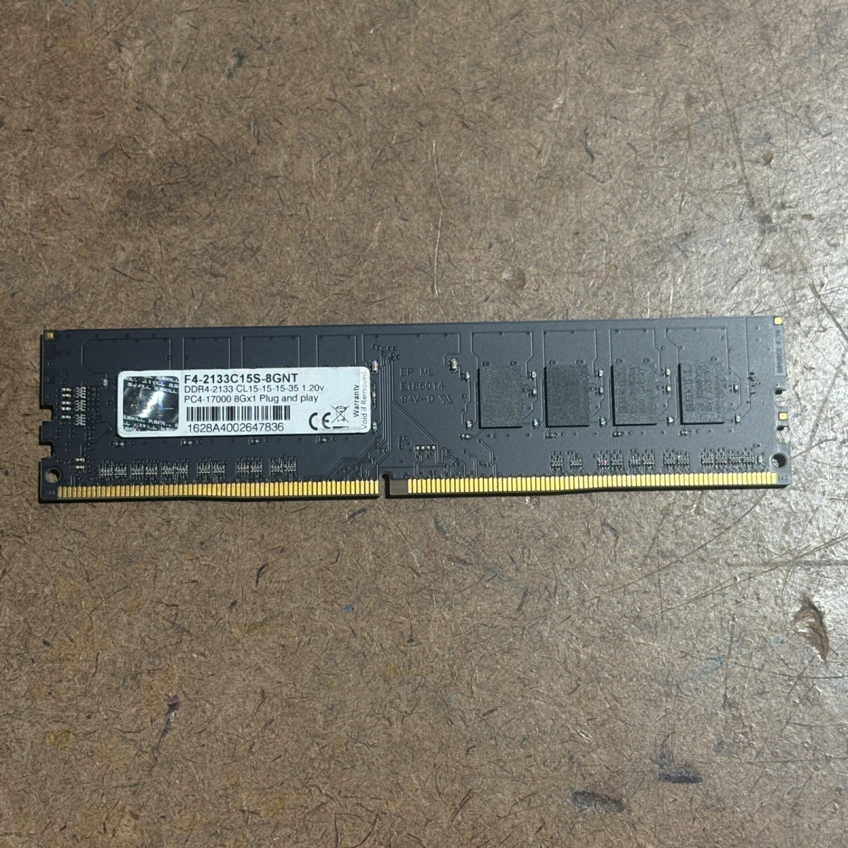 G.SKILL 8GB DDR4-2133 PC4-17000 CL15 Desktop RAM F4-2133C15S-8GNS