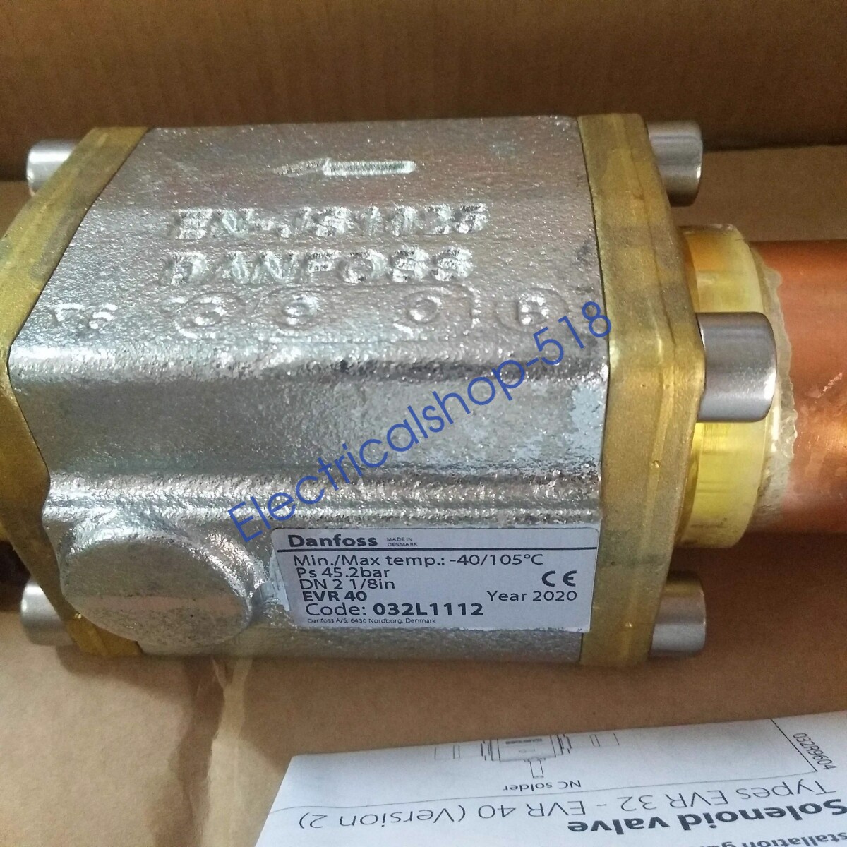 1pcs Danfoss Cold storage refrigeration Solenoid Valve EVR40 032L1112 54mm