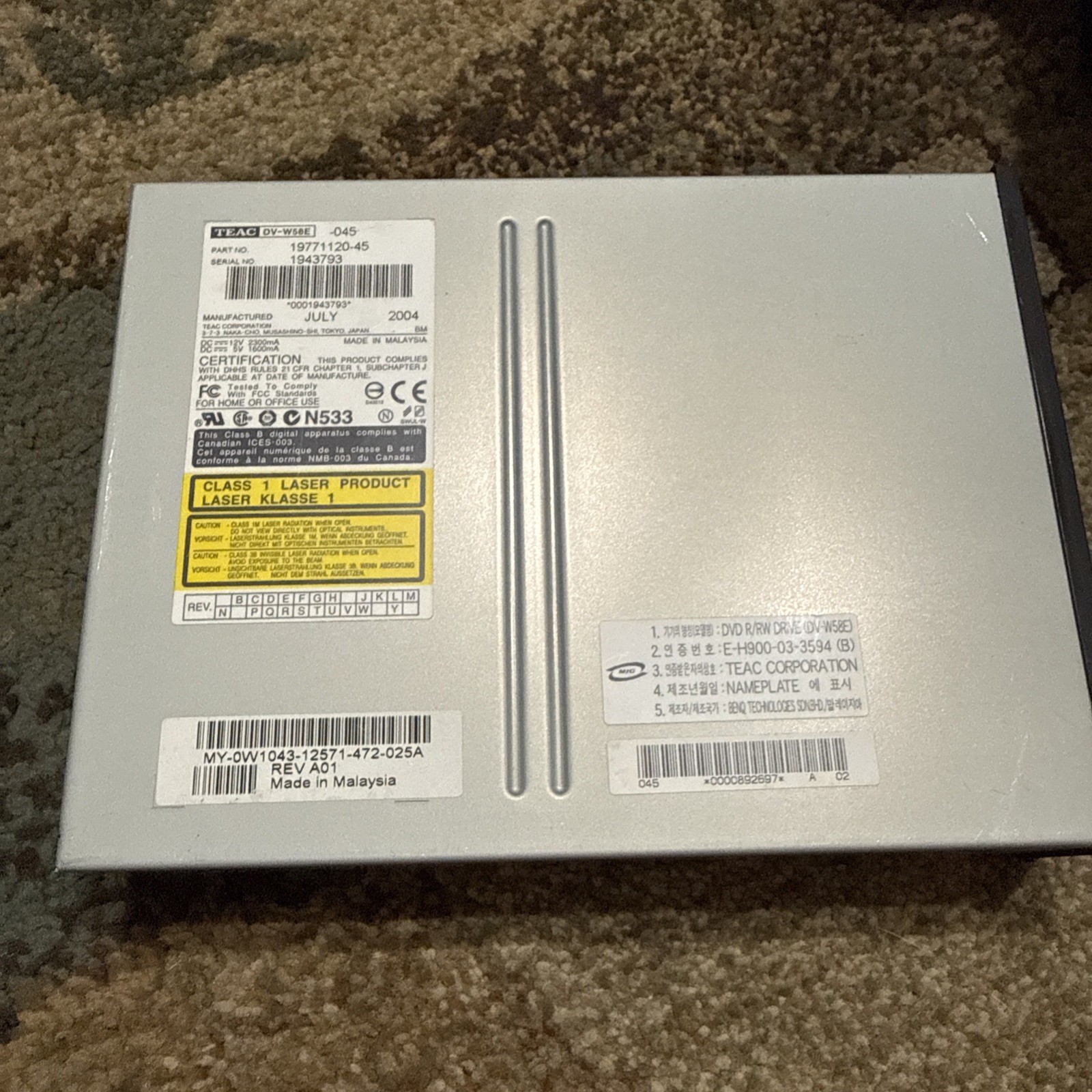 Teac 19771120-45 DV-W58E-045 DVD-ROM Drive