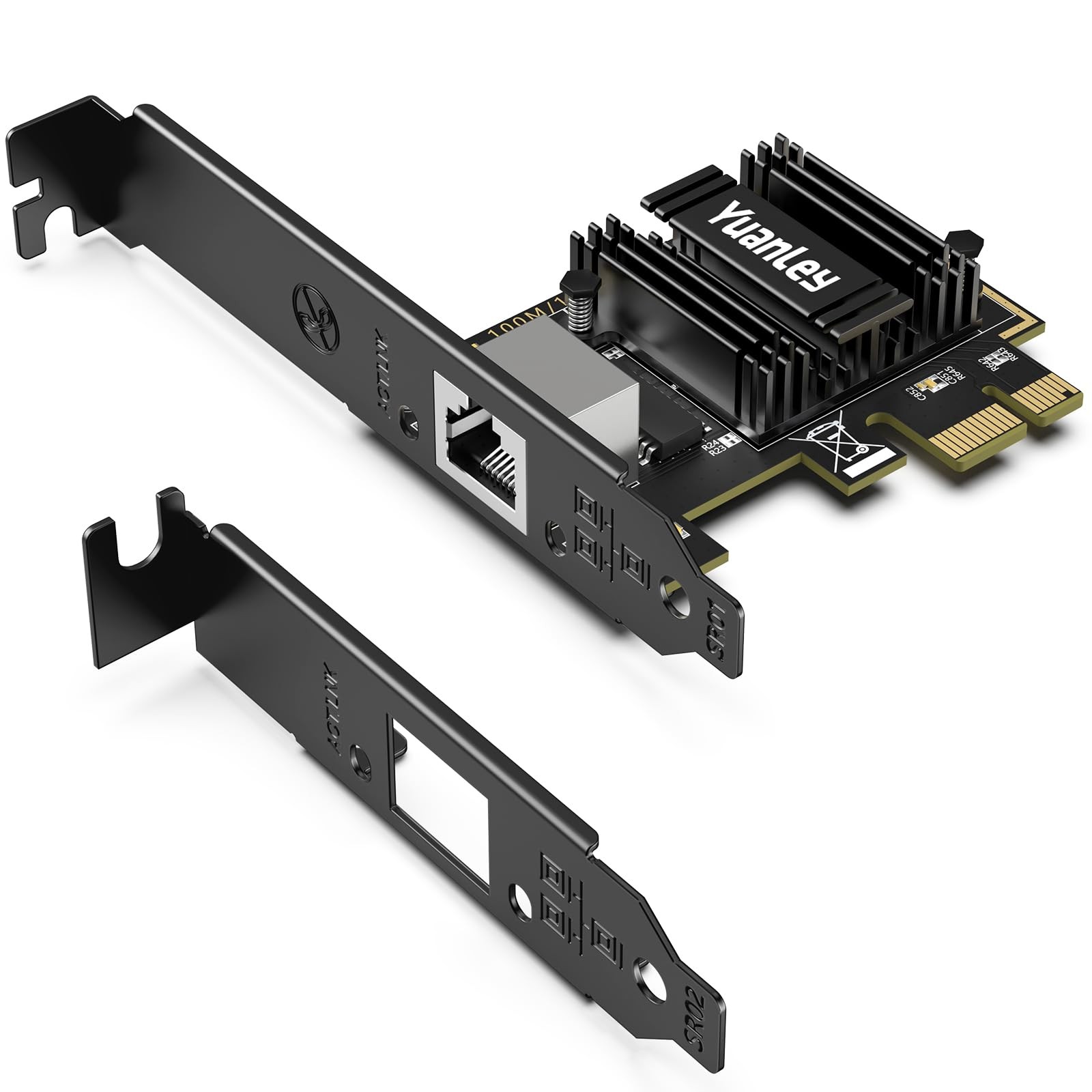 5Gb PCIe Network Card, 5G BaseT PCI Express Ethernet Adapter with RTL8126, Su...
