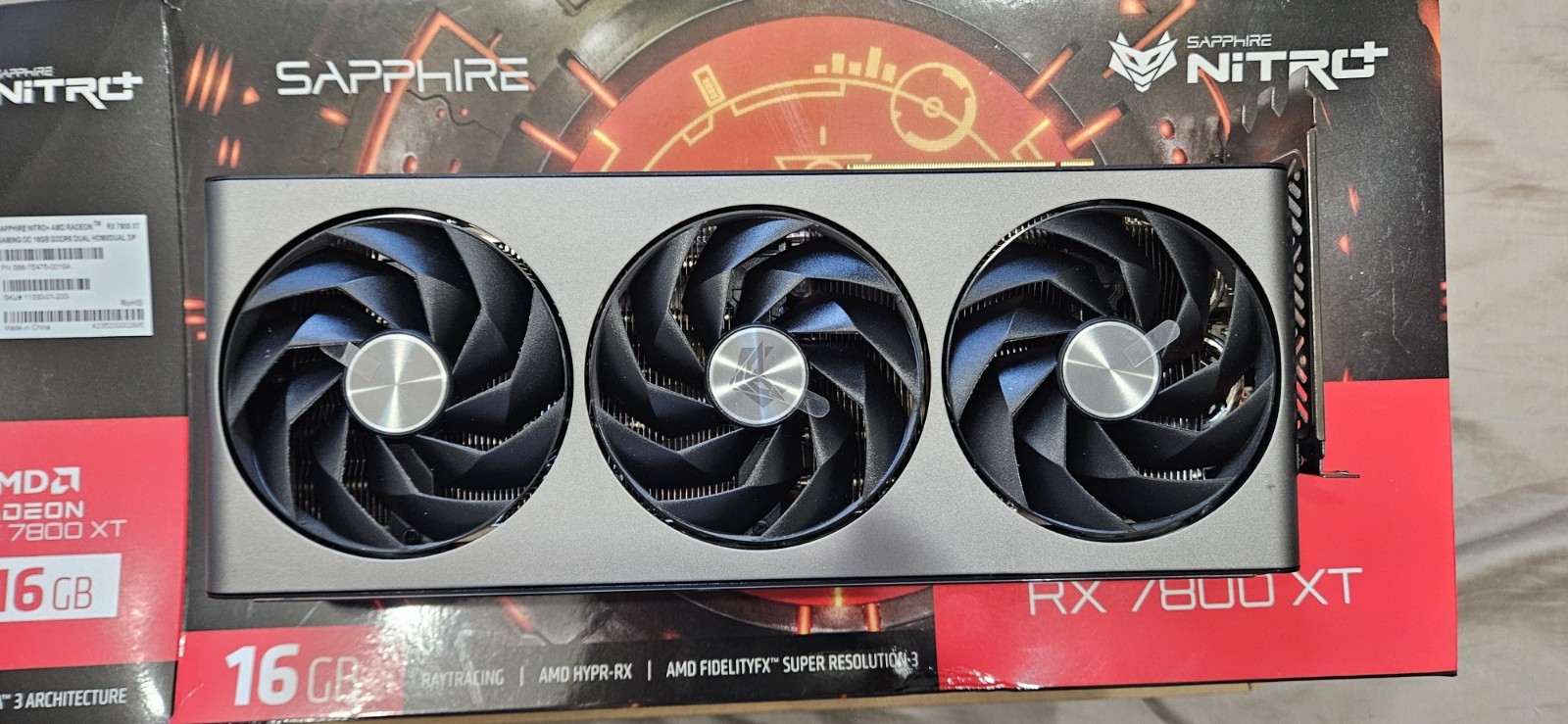 SAPPHIRE NITRO+ AMD Radeon RX 7800 XT 16GB GDDR6 Graphics Card