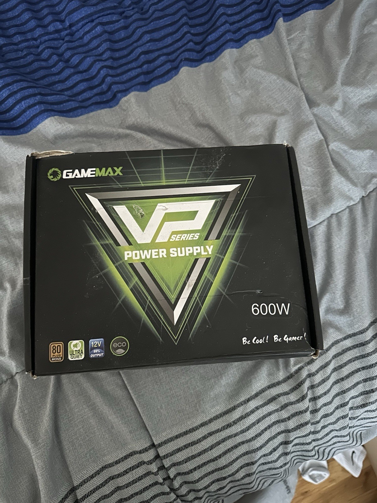 Power Supply 600W Semi Modular 80+ Bronze, GAMEMAX VP-600-M-RGB NEW OPEN BOX