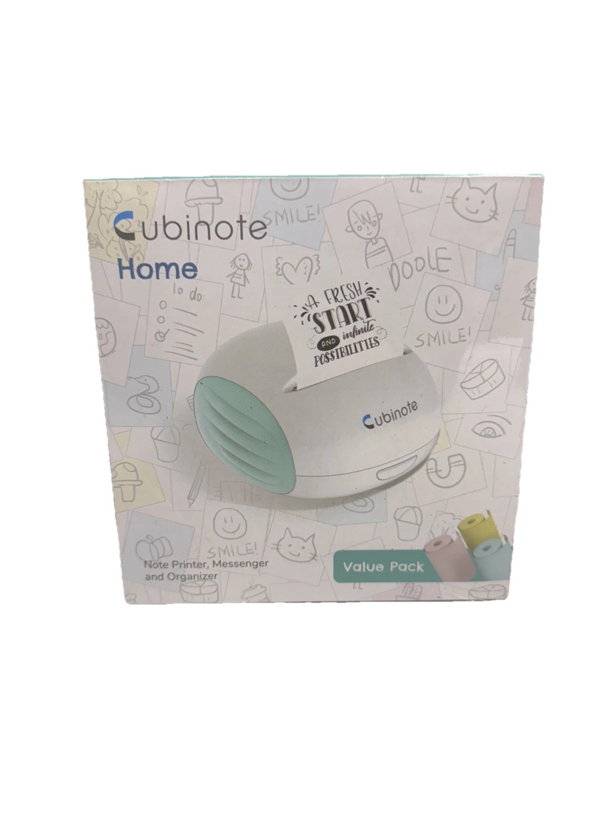 NIB Cubinote Home Note Personal Compact Thermal Printer