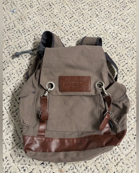 Laptop Messenger Bag Vintage Shoulder Bag Convertible Backpack Retro Briefcas...