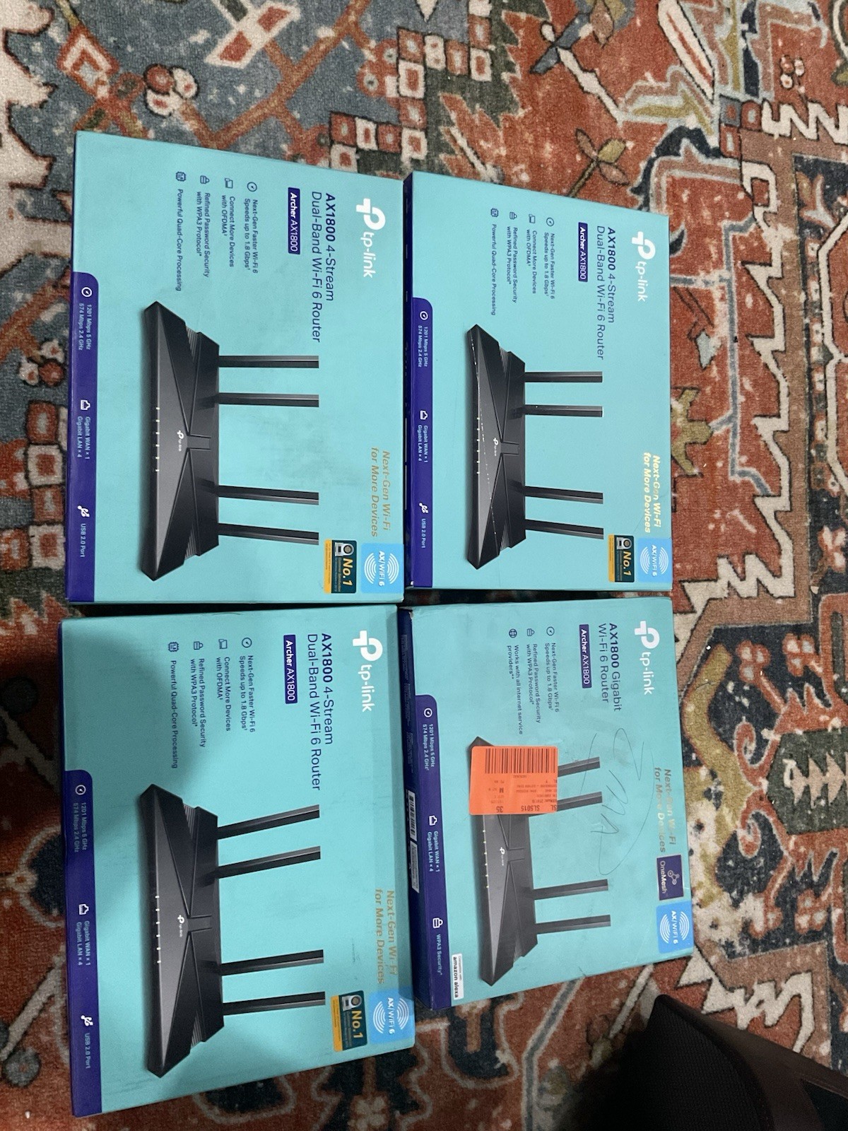 TP-Link Archer AX1800US Wi-Fi 6 Dual Band Gigabit Router OneMesh WPA3 Open Box