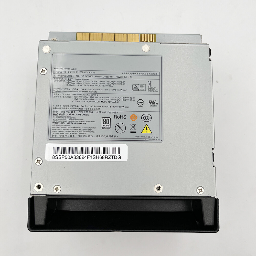 For Lenovo P500 P510 P700 P710 Workstation Power Supply 850W