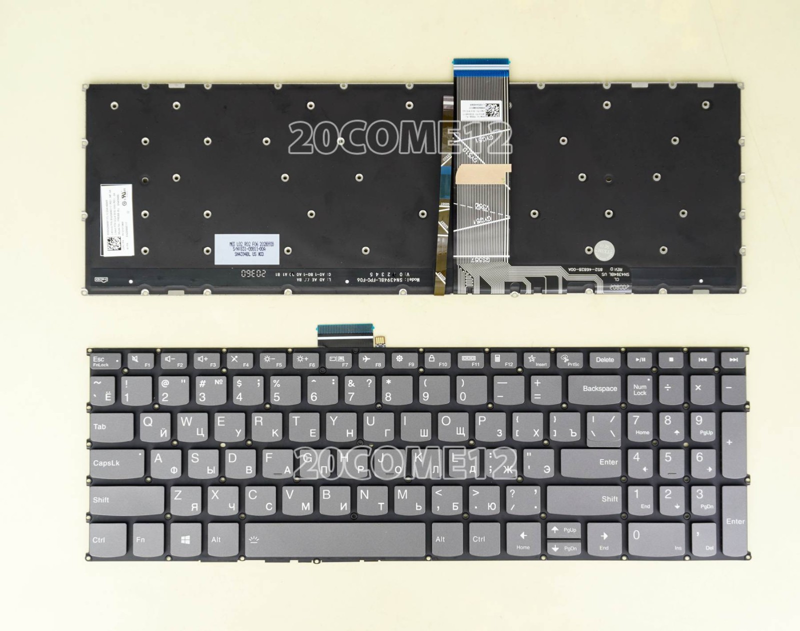 For Lenovo IdeaPad Slim 3 15ABR8 3 15AMN8 82XM 82XQ Keyboard Russian RU backlit