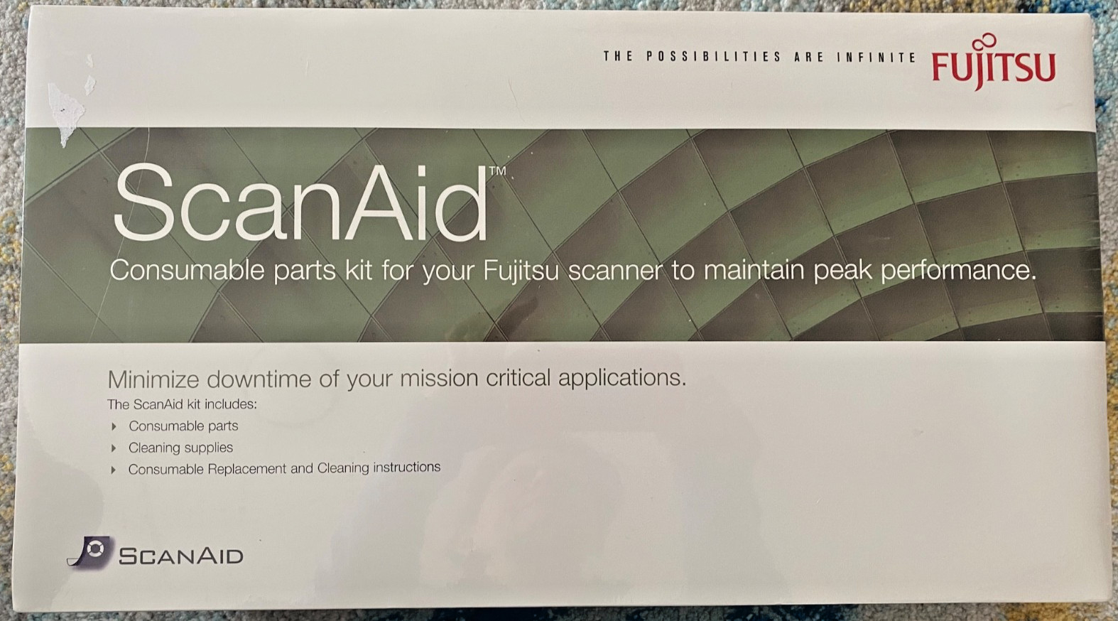 New Fujitsu ScanAid Consumable Kit fi-5110C fi-5110EOX S500 S510 – Sealed