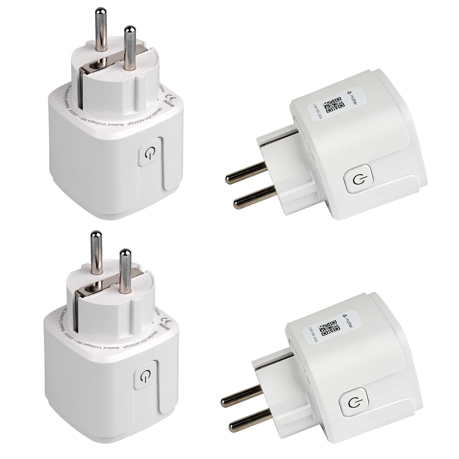 Matter over WiFi Smart Plug Home Kit Alexa Google Remote Control Timer EU US UK