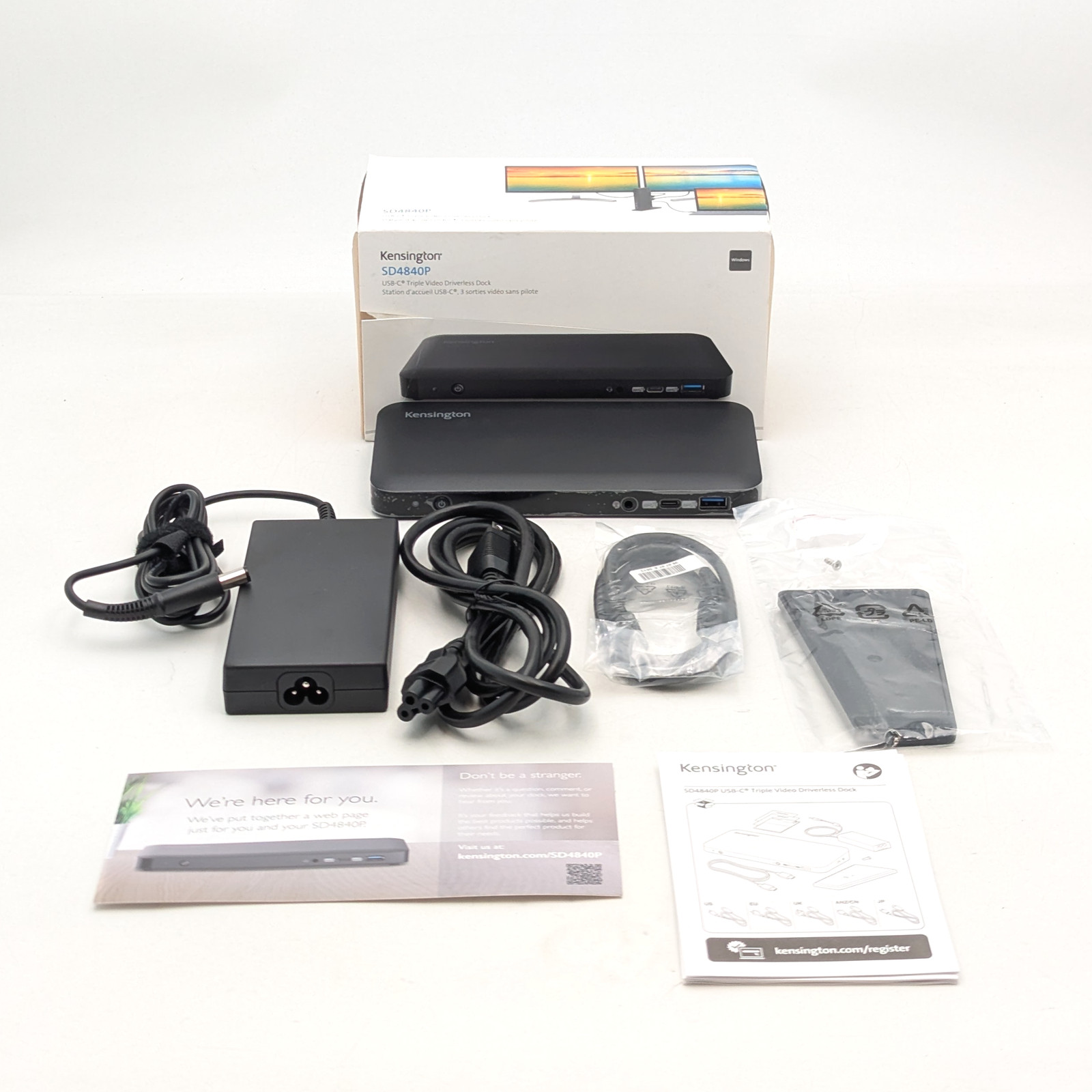 Kensington USB-C Triple Video Driverless Docking Station 10Gbps (SD4840P) Black