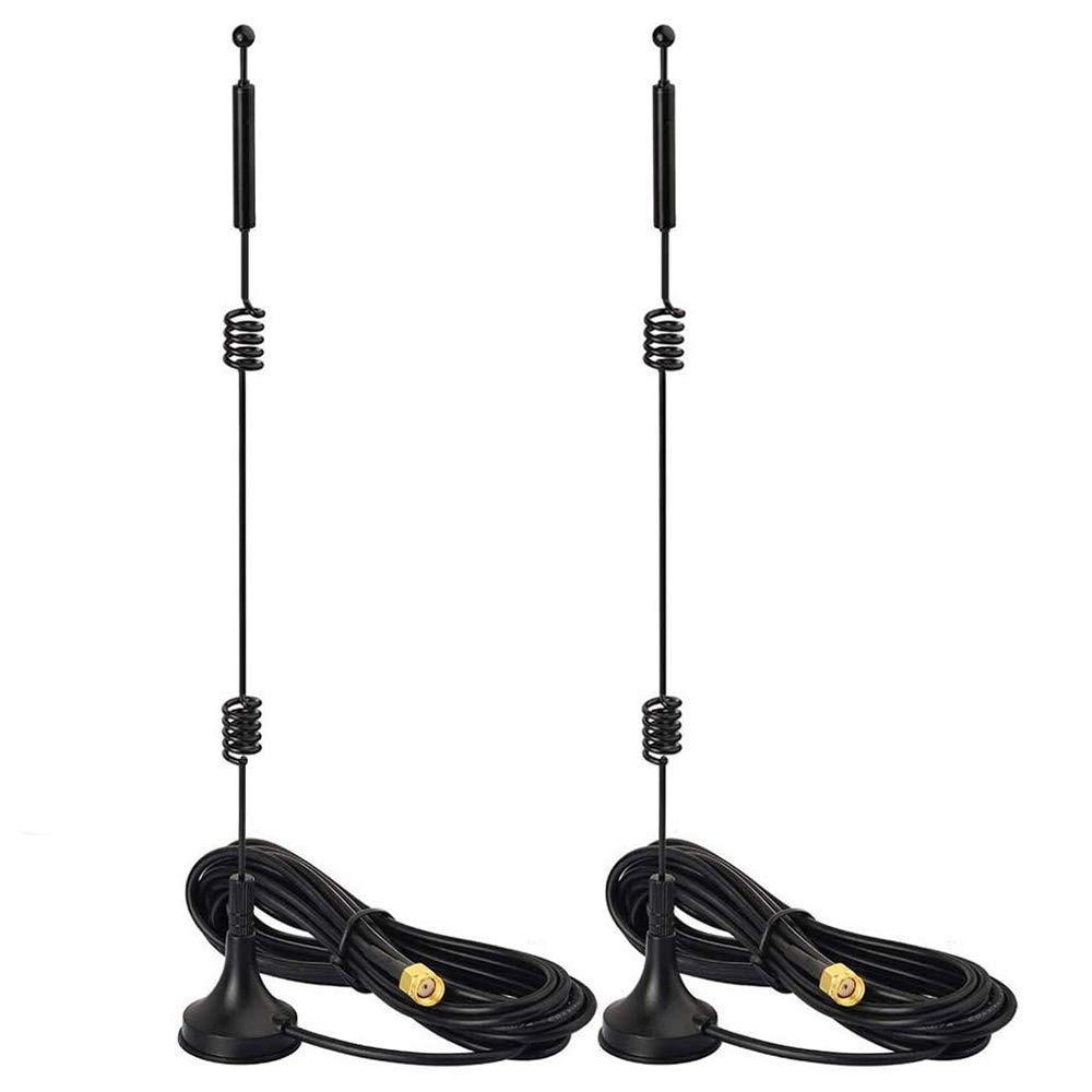 Bingfu Dual Band WiFi 2.4GHz 5GHz 5.8GHz 9dBi 2-Pack [RP-SMA] Male Antenna