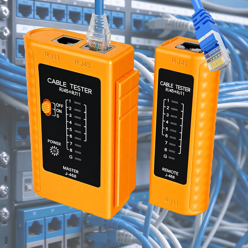 Network Cable Tester RJ45 RJ11 RJ12 Ethernet Continuity Tester Cat5-Cat7 UTP STP